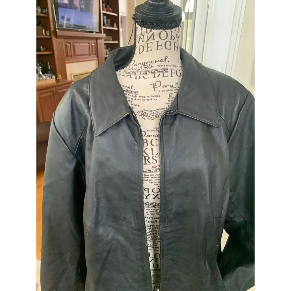 Style & Co Leather Jacket - Picture 7 of 14